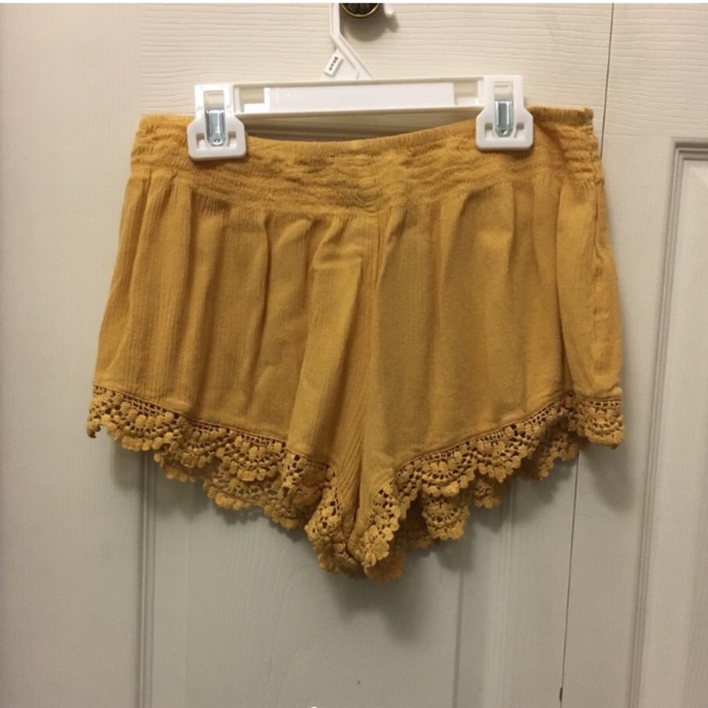 Forever 21 mustard colored shorts